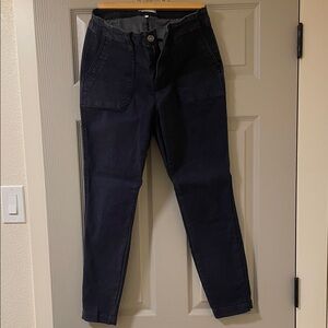 Studio Dark Blue Straight Leg Women's Pants